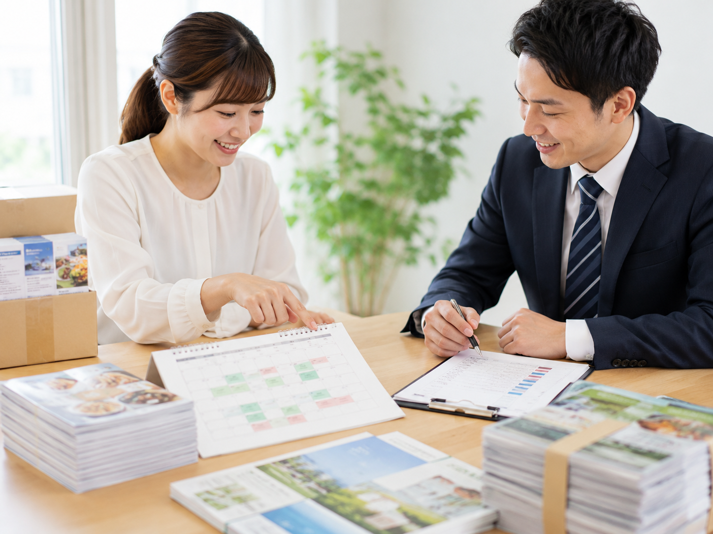 定期配布スケジュールを管理している様子